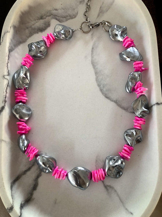 Pink Lava Necklace 