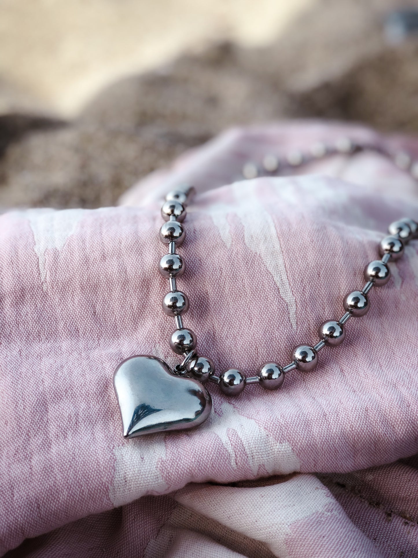 The Silver Love Balls Necklace 