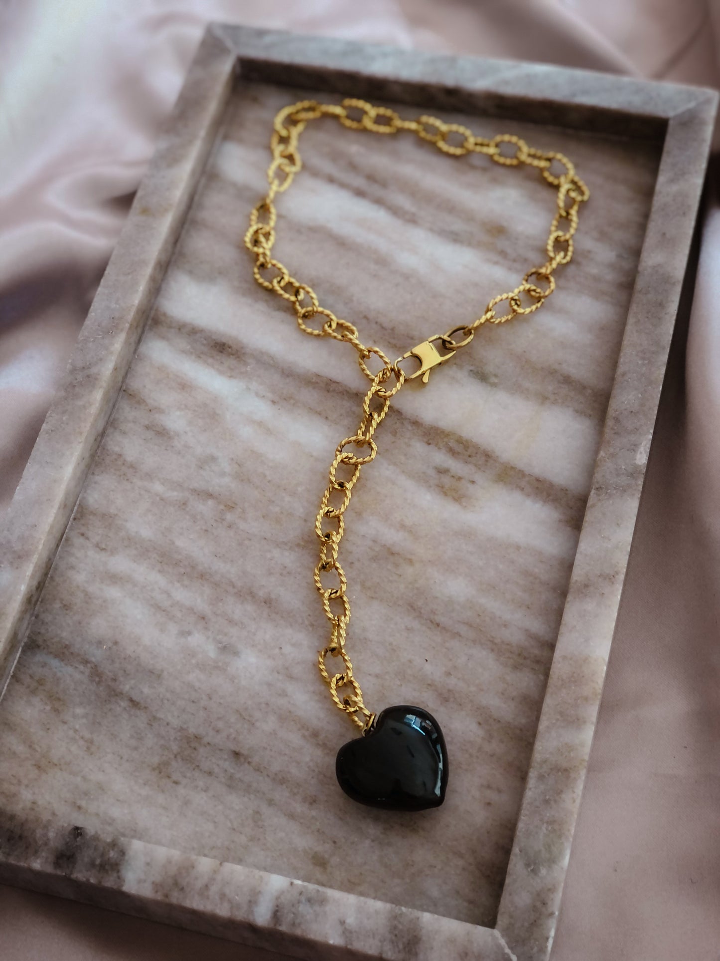 Black Heart Necklace 