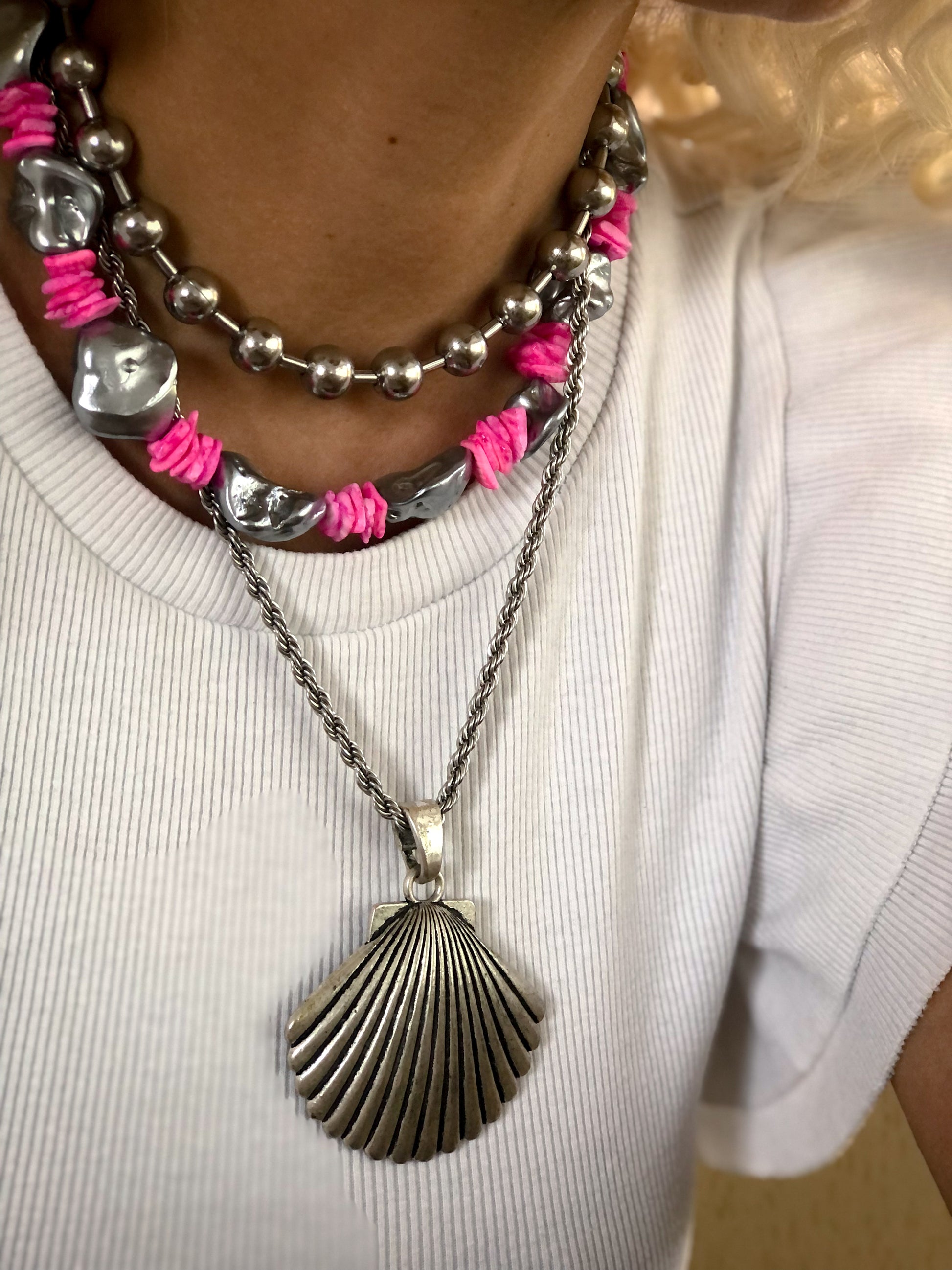 Pink Lava Necklace 