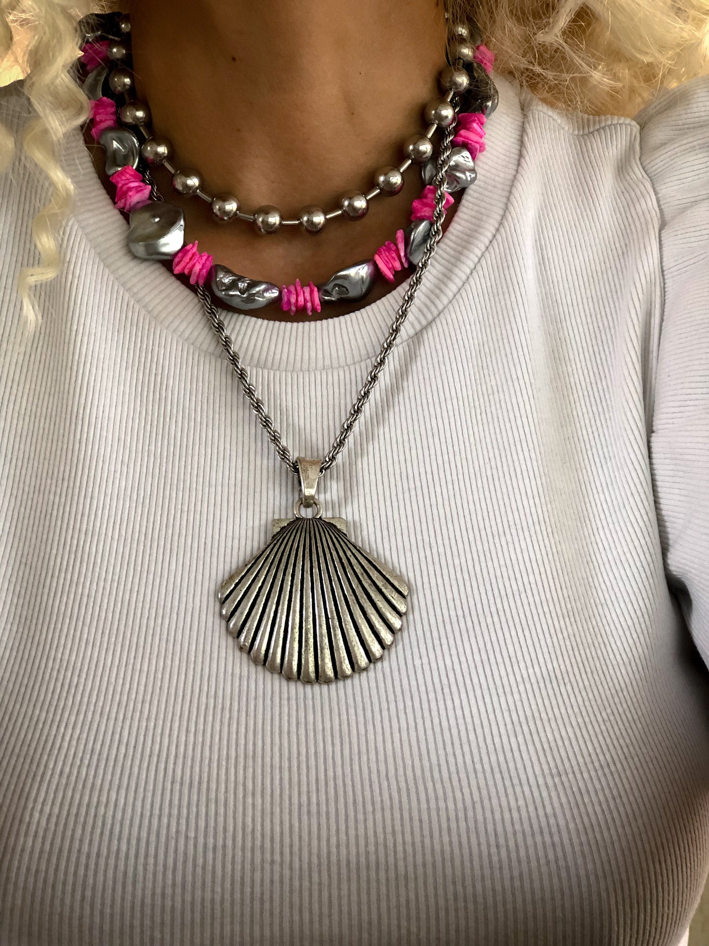 Pink Lava Necklace 