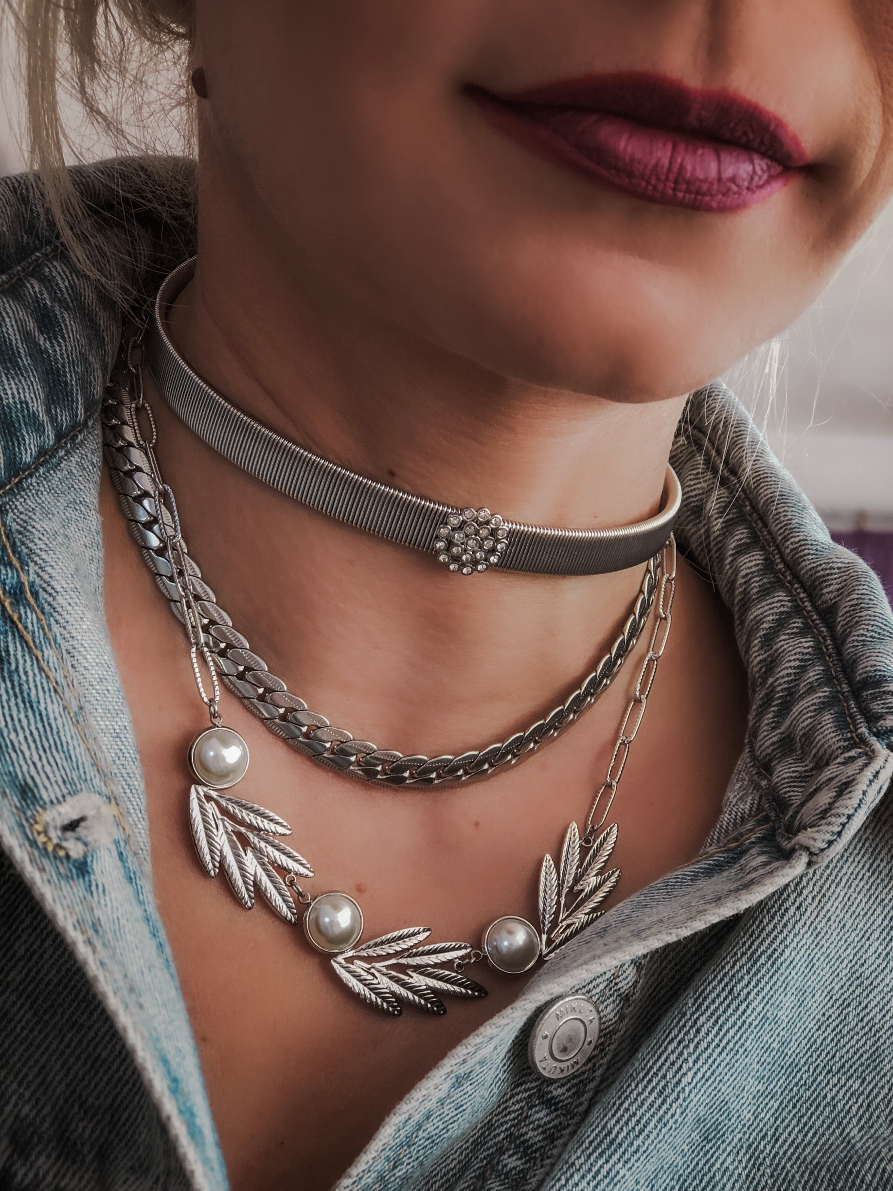 Electra Necklace in silver 