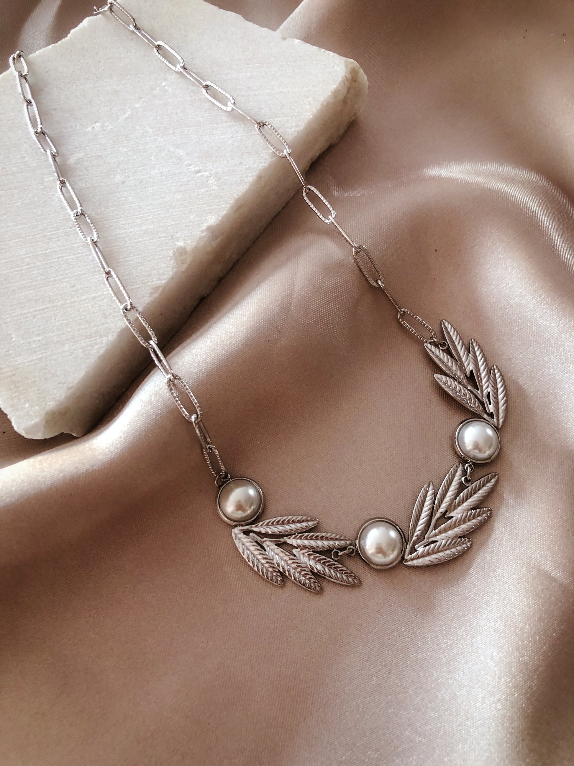 Electra Necklace in silver 